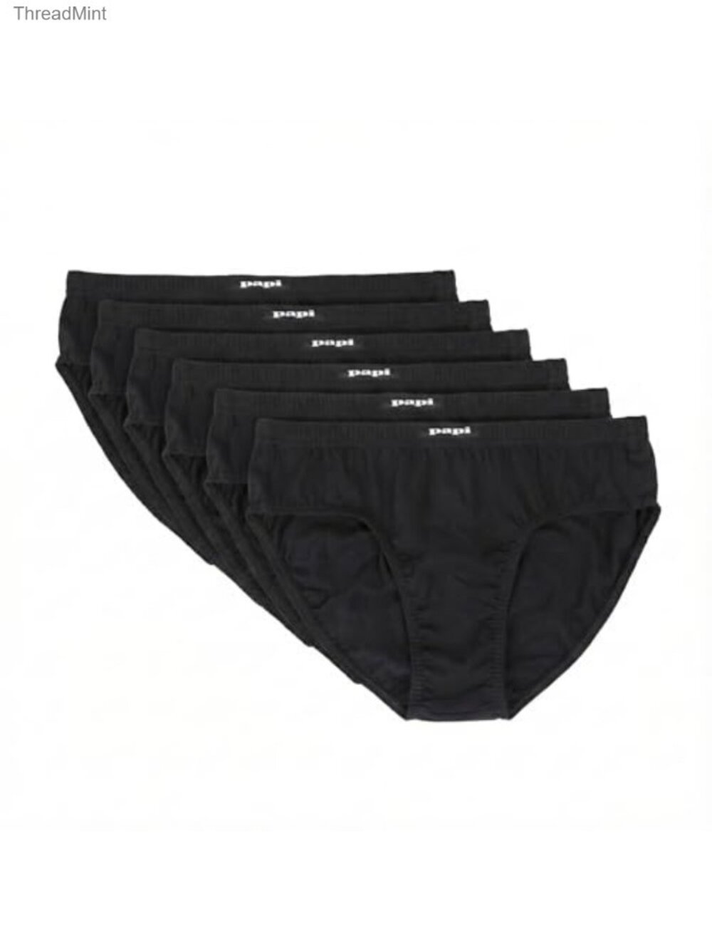 Men's Cotton Low Rise Briefs 6-Pack Soft Stretch Supportive Fit